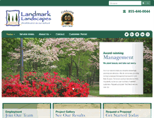 Tablet Screenshot of landmarklandscapes.net